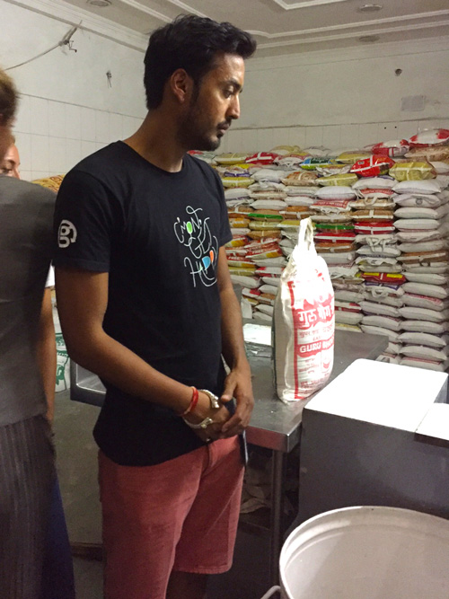 Dushyant our CEO donating flour